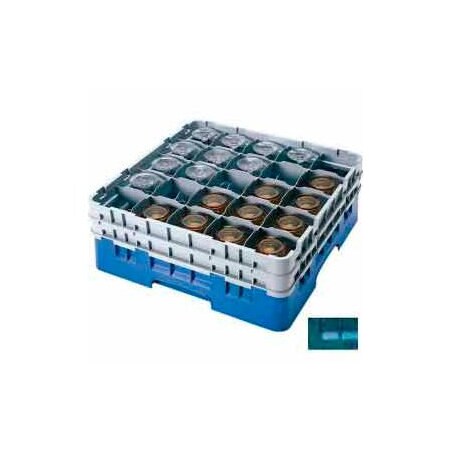 Cambro Cambro - Camrack  Glass Rack 25 Compartments 3-5/8" Max. Height Teal NSF 25S318414